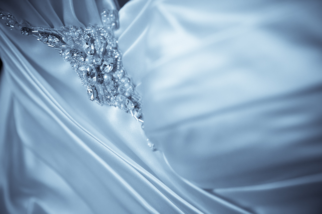 Wedding dress close detail
