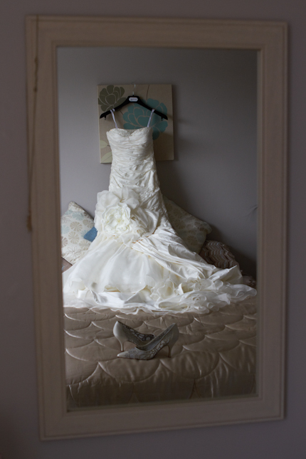 Wedding dress reflection
